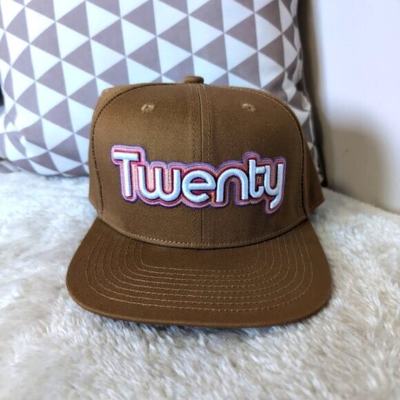 Frankie Frank Accessories - Frankie Frank Canada Retro 70s Style Twenty Flat Bib Snap Back Cap OS